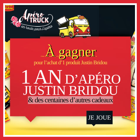 Grand jeu Justin Bridou Apéro Truck - www.justinbridouaperotruck.fr